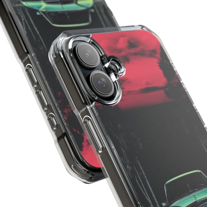 Retro Futuristic Nightscape iPhone Case - Impact