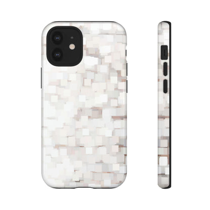 White Abstract Background - Protective Phone Case