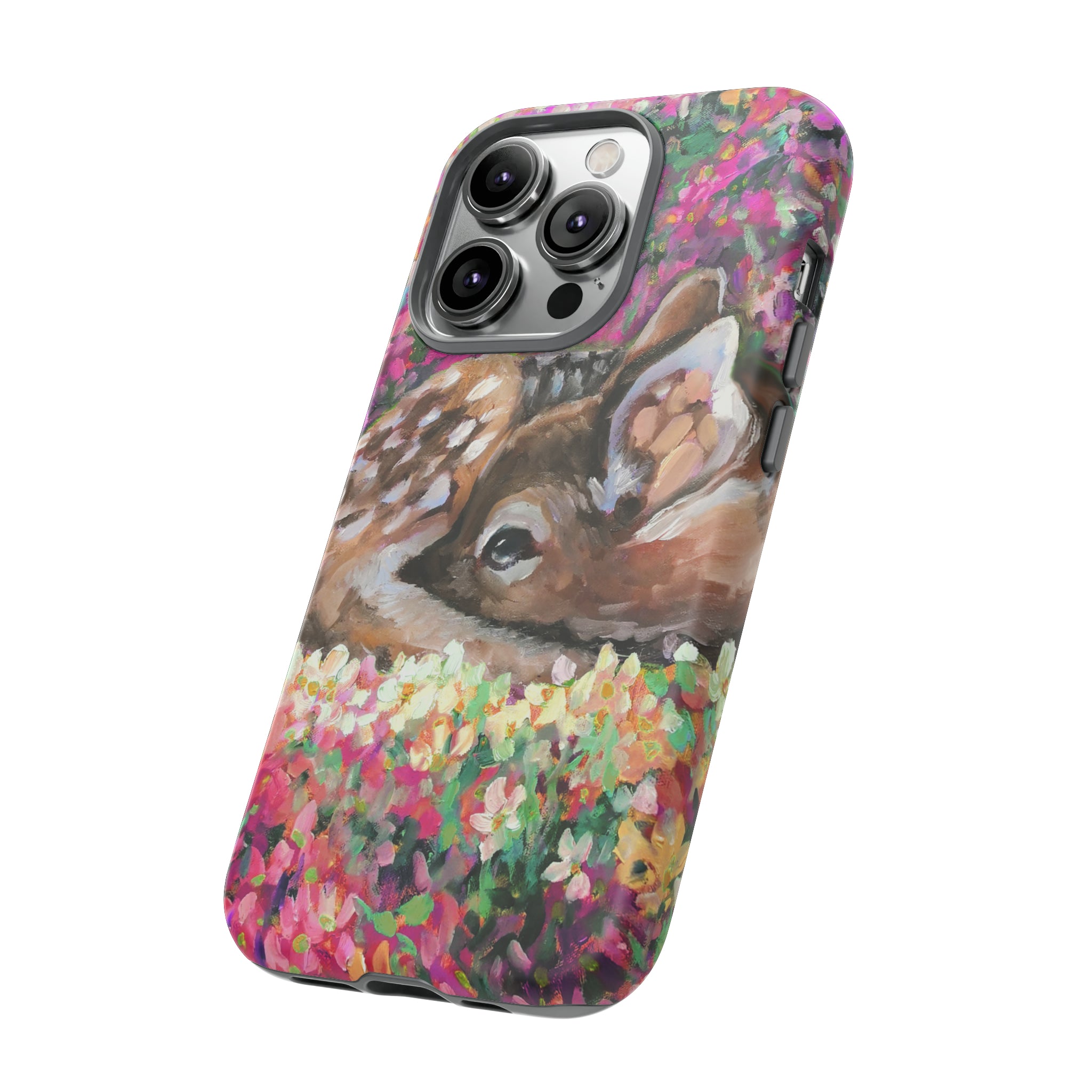 Oil painting - Young Deer - Protective Phone Case