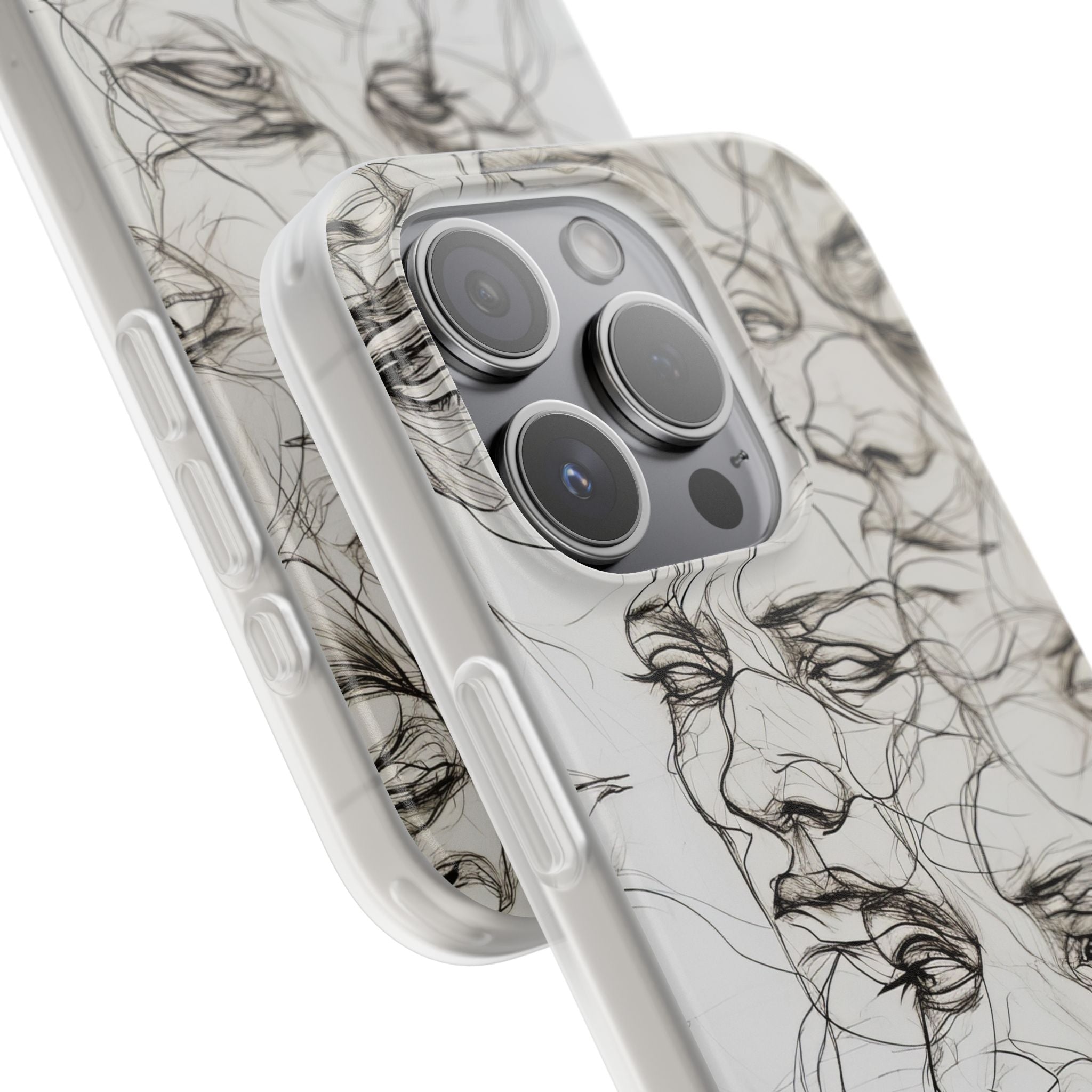 Ethereal Faces | Flexible Phone Case for iPhone