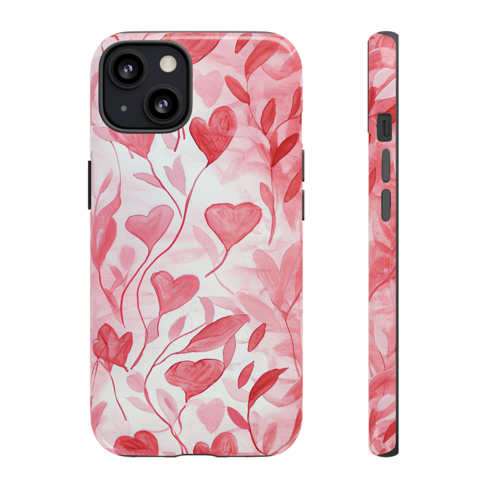 Cupid's Intertwined Hearts - Protective Phone Case