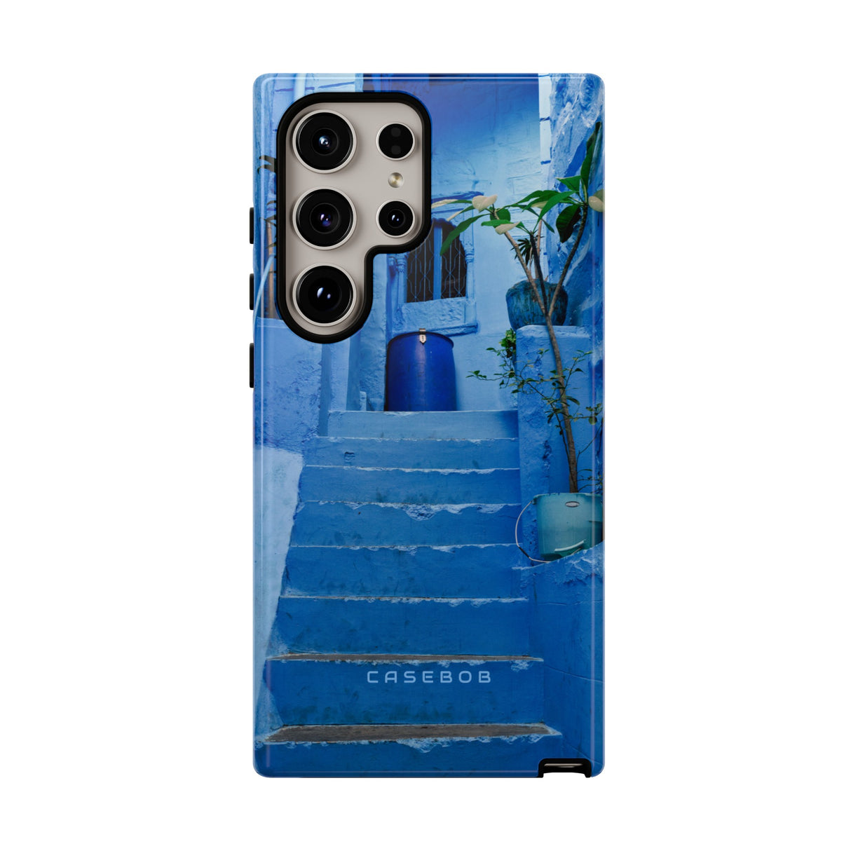 Blue City Morocco - Protective Phone Case