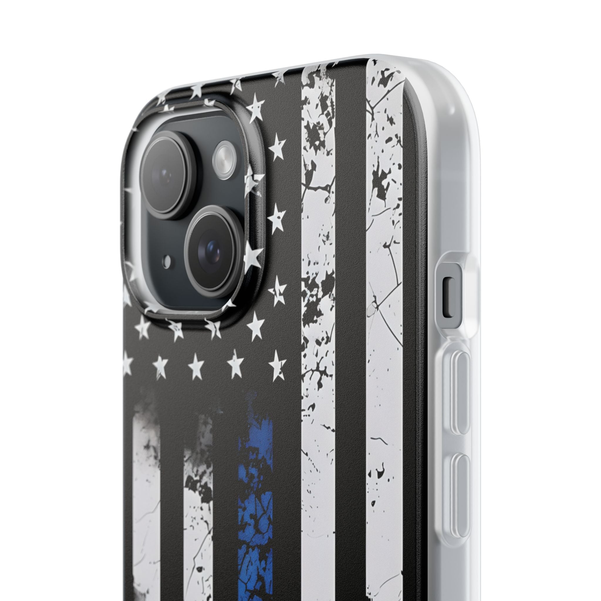 Blue Stripe Flag iPhone 15 Case - Soft