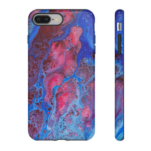 Red Mountain Ink Art iPhone Case (Protective) iPhone 8 Plus Glossy Phone Case