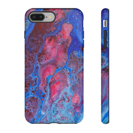 Red Mountain Ink Art iPhone Case (Protective) iPhone 8 Plus Glossy Phone Case