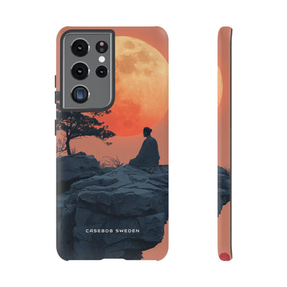 Zen Tranquility Under a Red Moon  Samsung S21 - Tough Phone Case