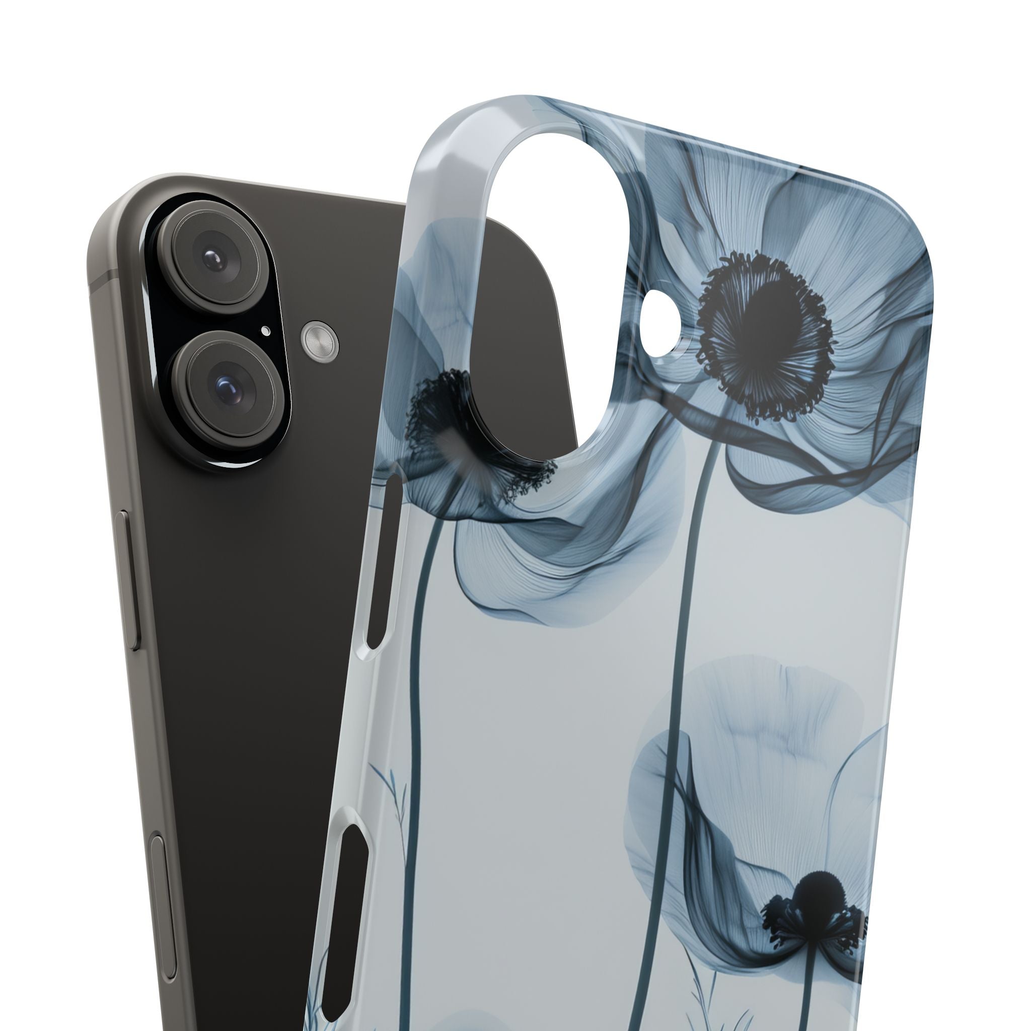 Ethereal X-Ray Flowers iPhone 16 - Slim Phone Case