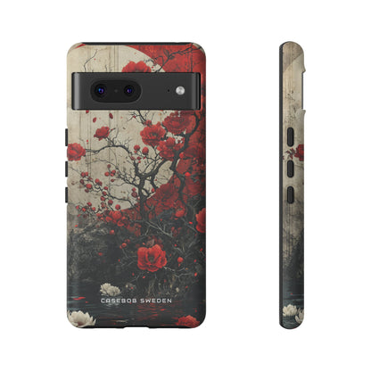 Zen Blossoms in Moonlight Google Pixel 7 - Tough Phone Case