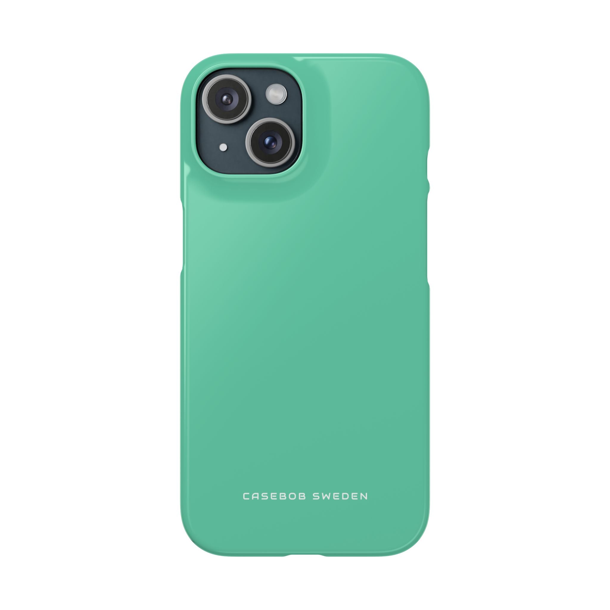 Mittleres Aquamarinblaues iPhone 15 - Schlanke Handyhülle