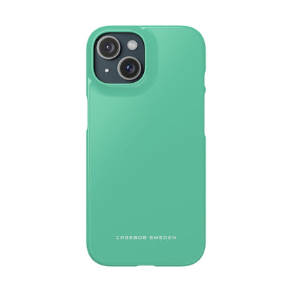 Medium Aquamarine iPhone 15 - Slim Phone Case