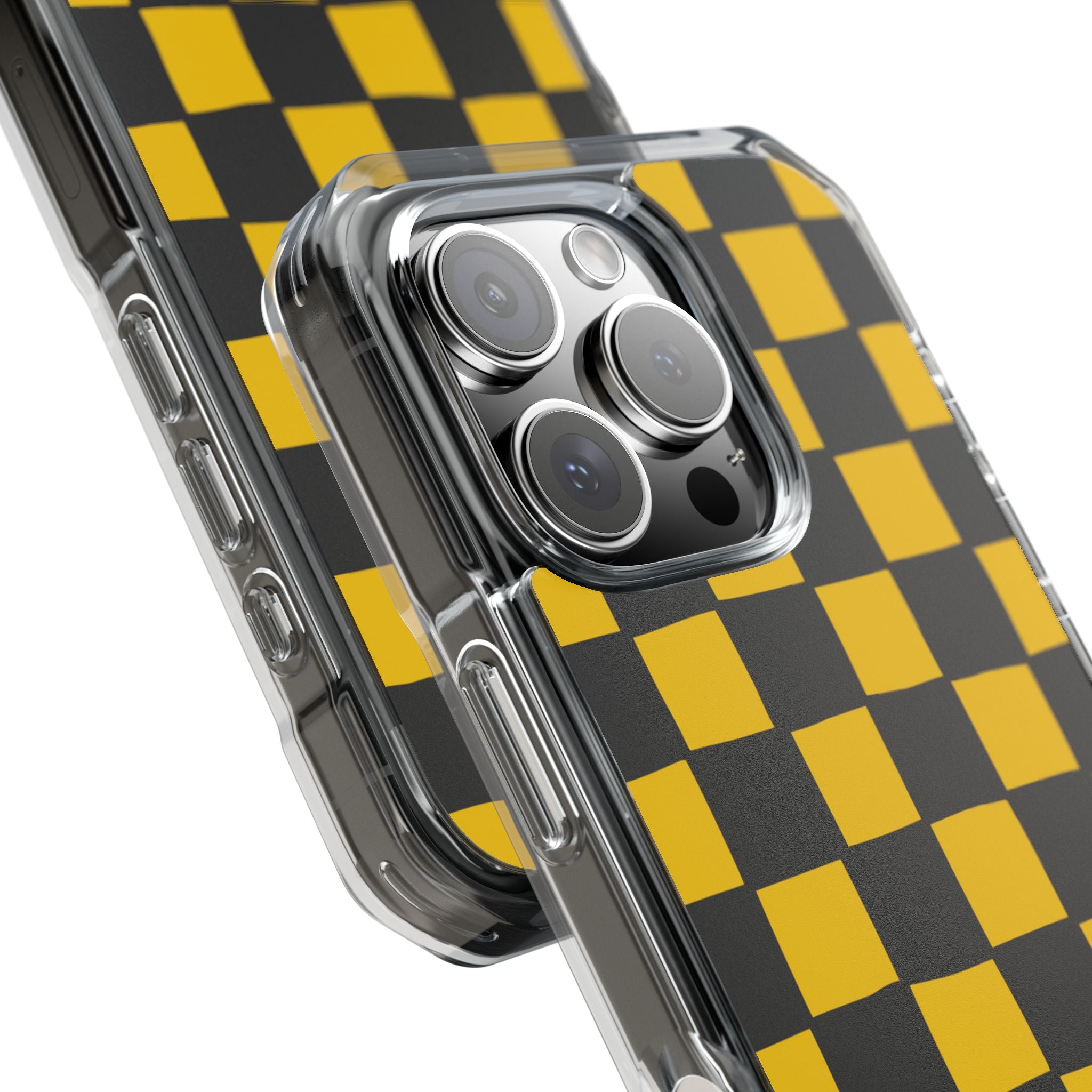 Yellow Squares Dance iPhone Case - Impact