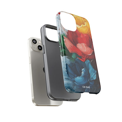 Vibrant Floral Dance - iPhone Case