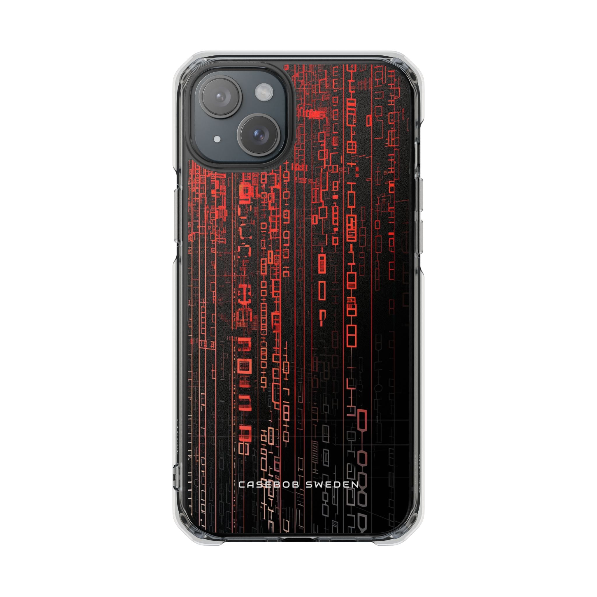 Gradient Cyberflux Network iPhone 15 - Clear Impact Phone Case