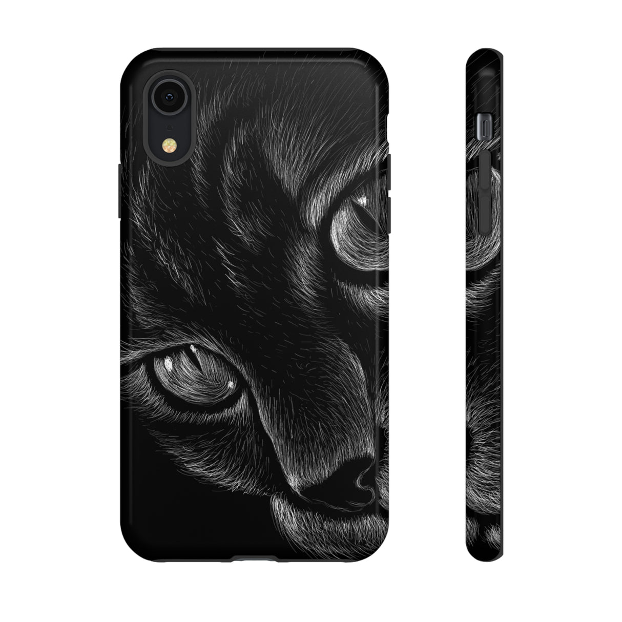 Pencil Drawing Cat - Protective Phone Case