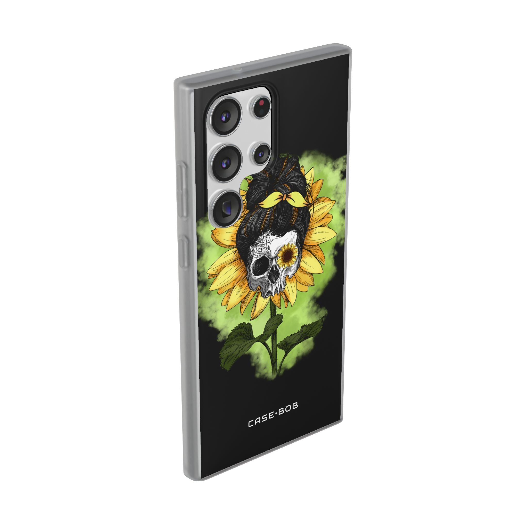 Sunflower Skull Samsung S23 Ultra Case - Soft