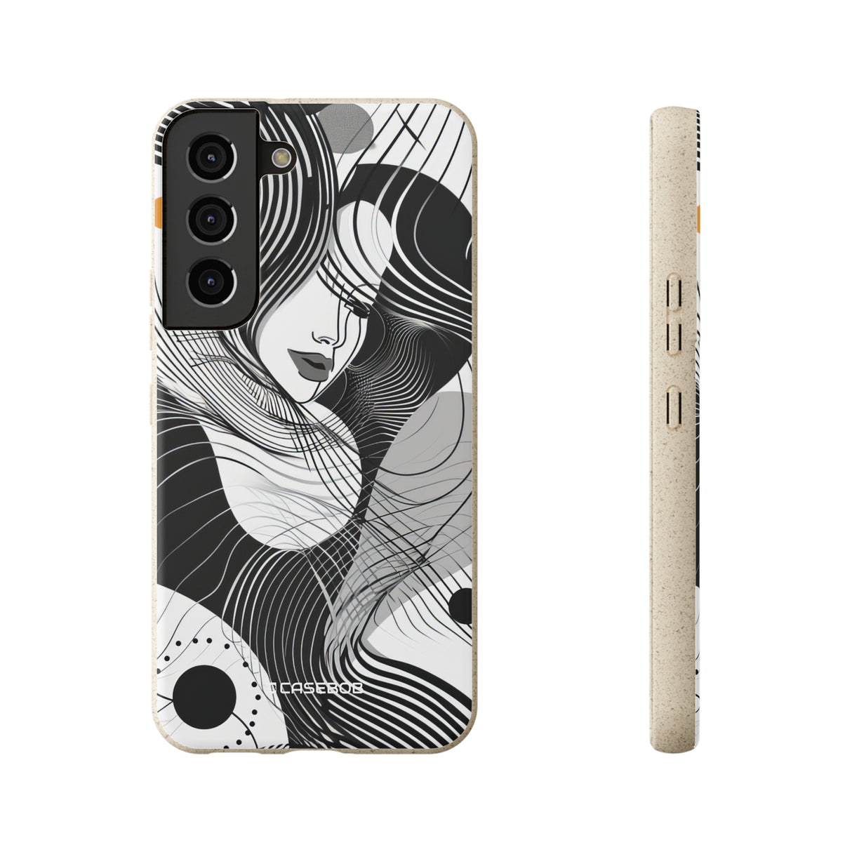 Fluid Noir Rhythm | Biodegradable Phone Case