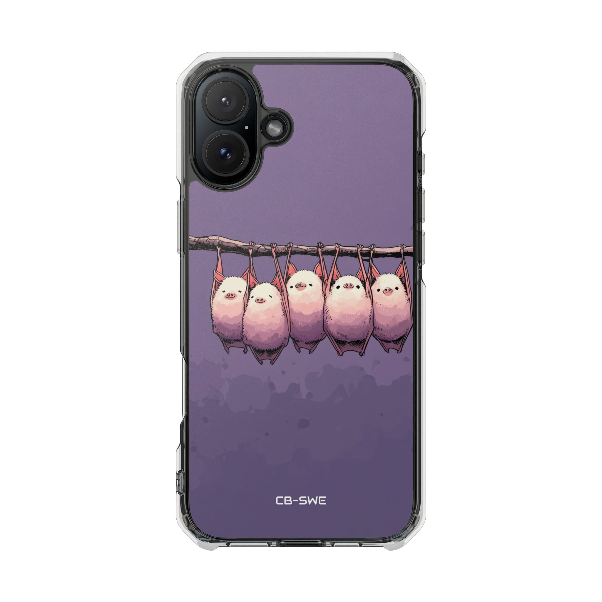 Bats Hang Playfully iPhone Case - Impact