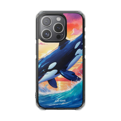Orca Leaps Joyfully iPhone Case - Impact