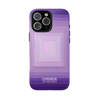 Purple Geometry Vortex iPhone 16 - Tough