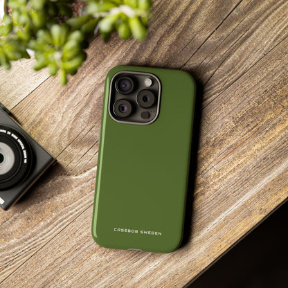 Dark Olive Green iPhone 15 - Tough Phone Case