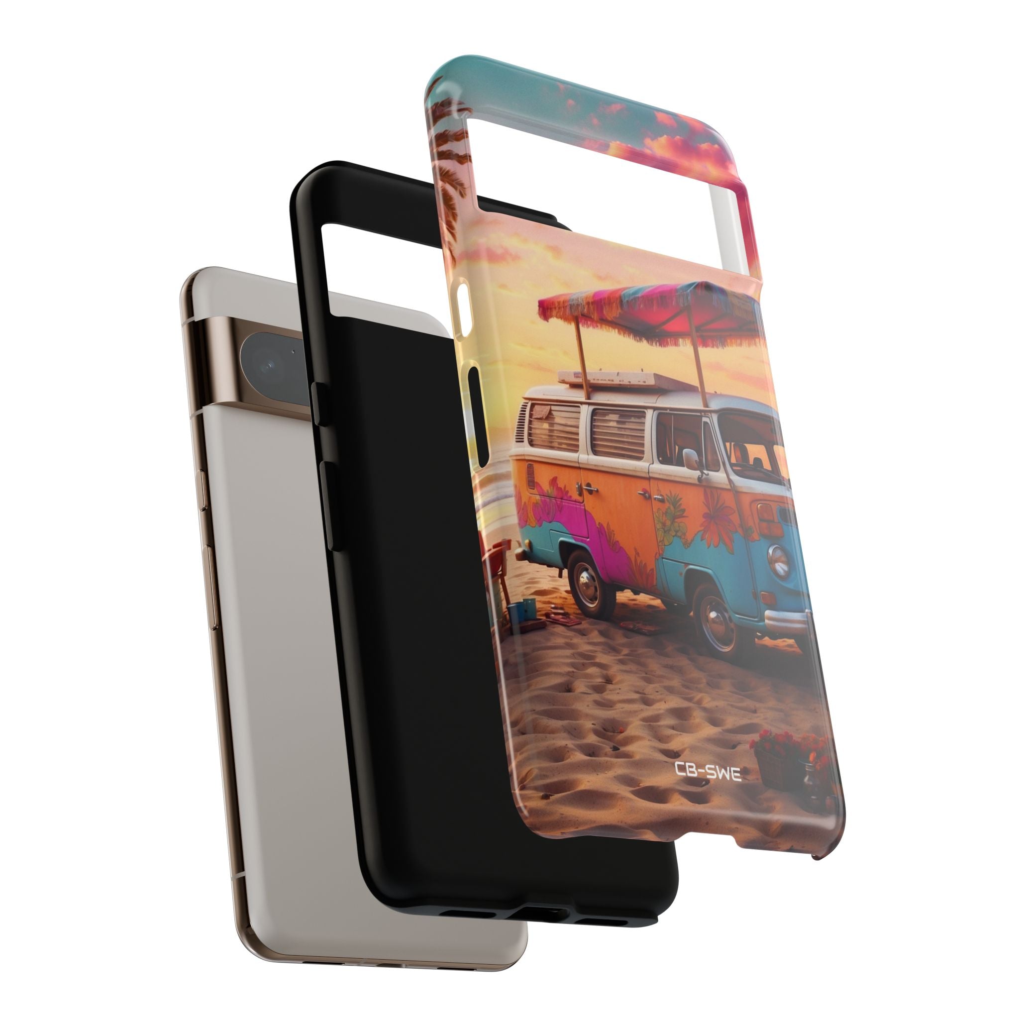 **Van Rests at Shore** - Google Pixel Case