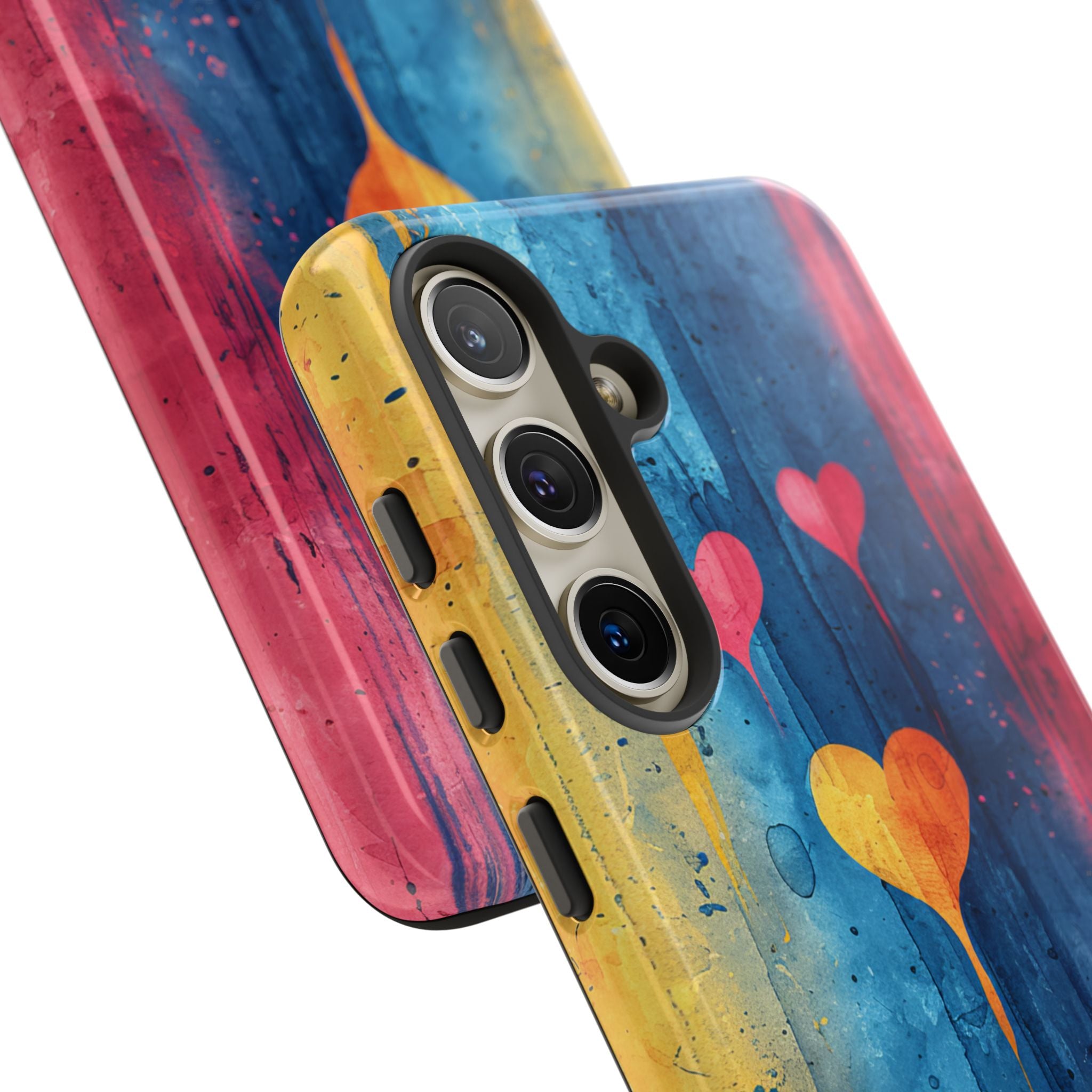 Hearts Watercolor Art - Tough Samsung S24 Phone Case