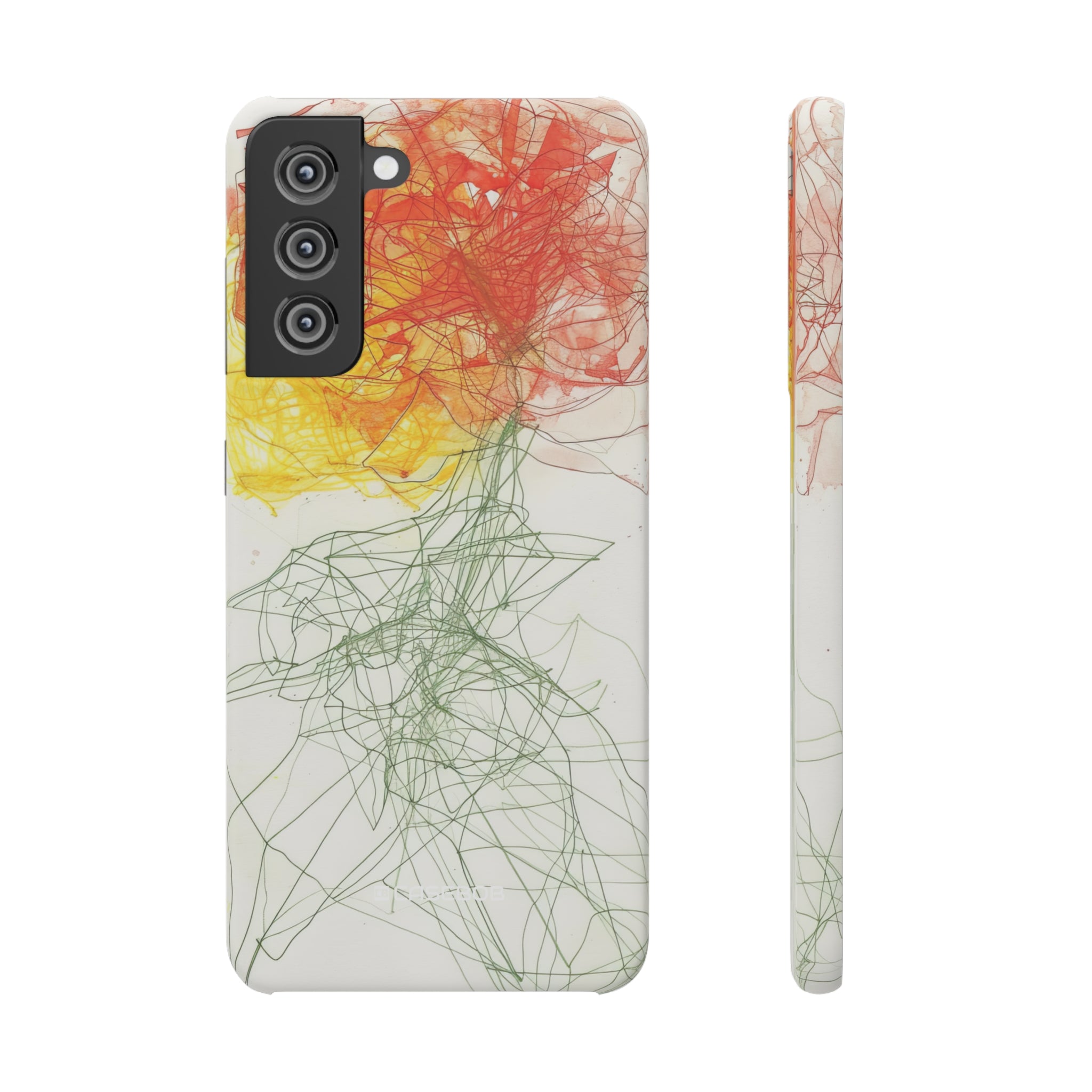 Fiery Blossom | Slim Phone Case for Samsung