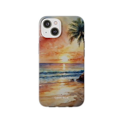 Sunset Palm iPhone 14 Case - Soft