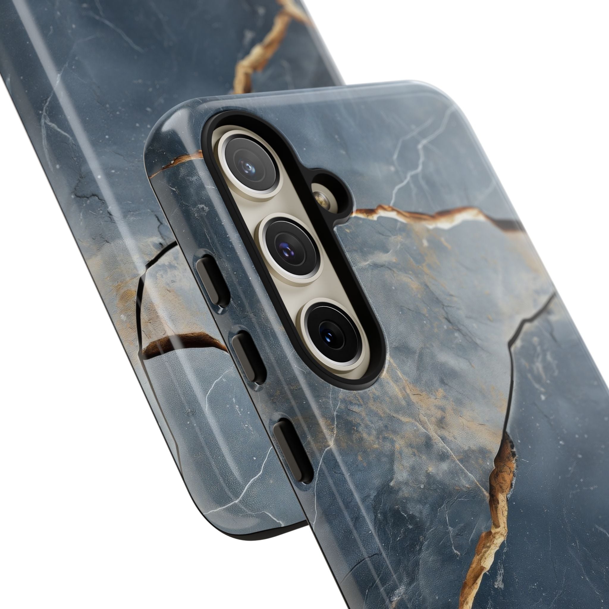 Jagged Vein Navy Samsung S24 Plus Case - Tough