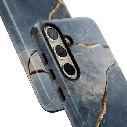 Jagged Vein Navy Samsung S24 Plus Case - Tough