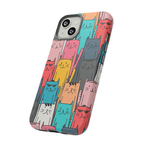 Colorful Cats - Protective Phone Case