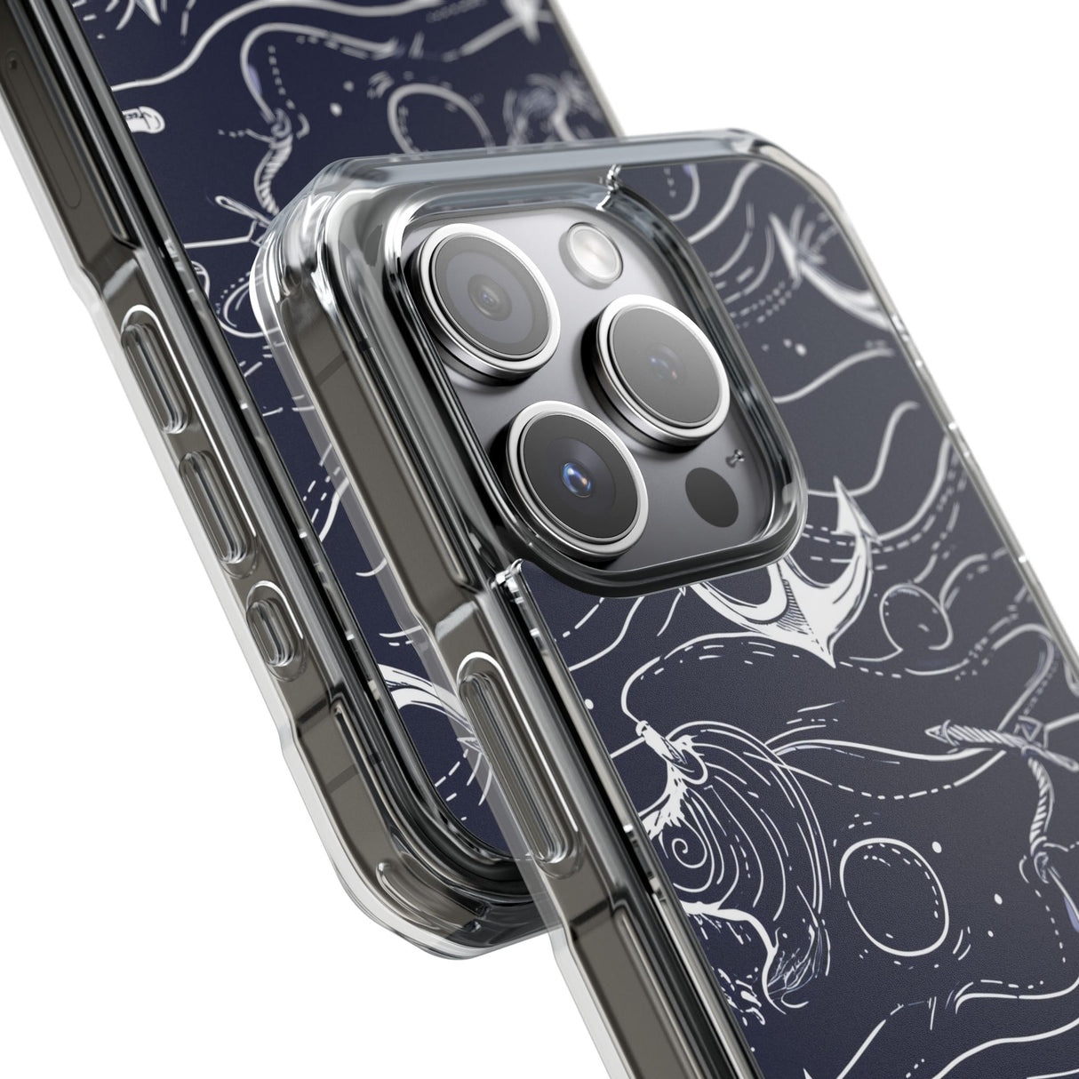 Nautical Whimsy – Handyhülle für iPhone (Clear Impact – Magnetisch)