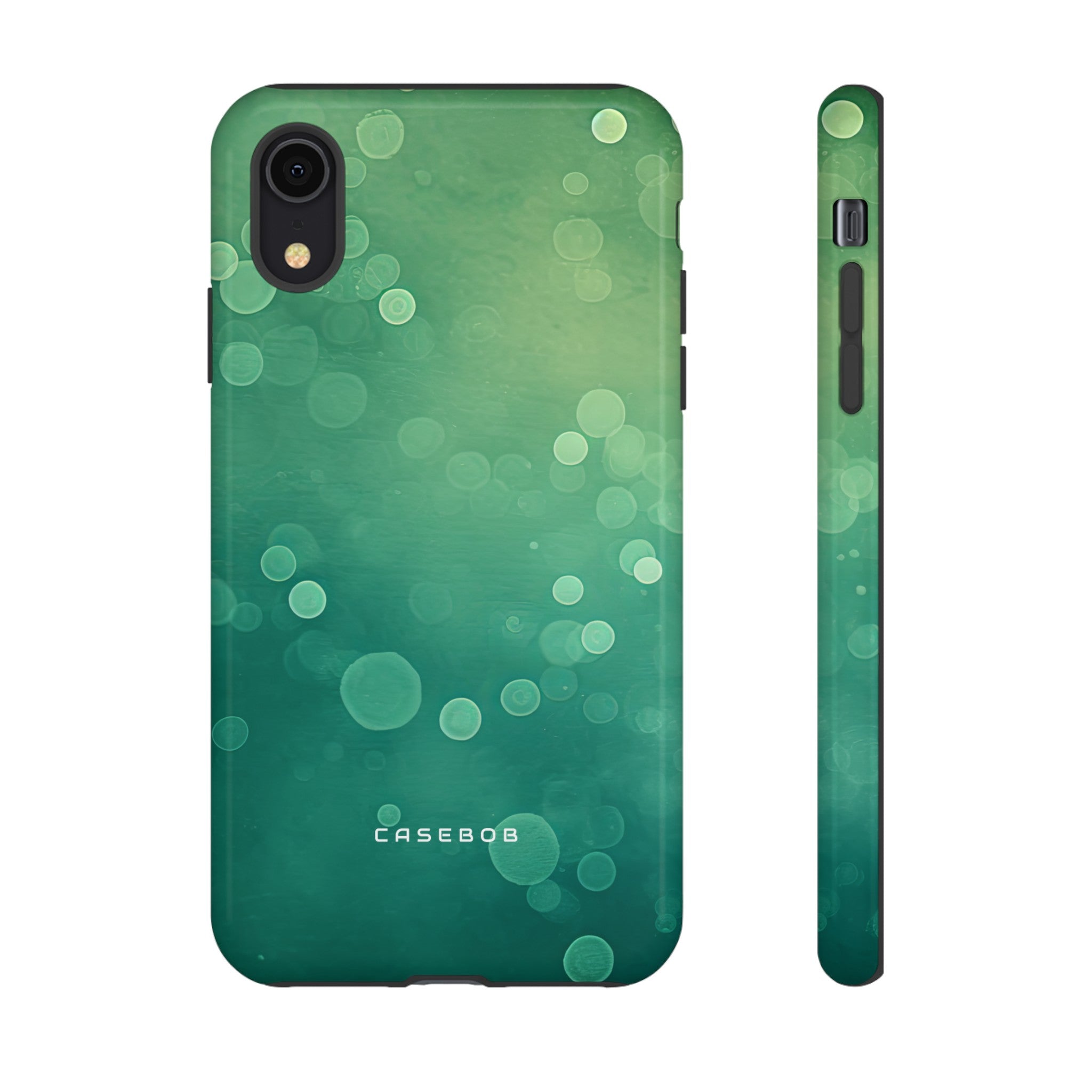 Green Dot Matrix - Protective Phone Case