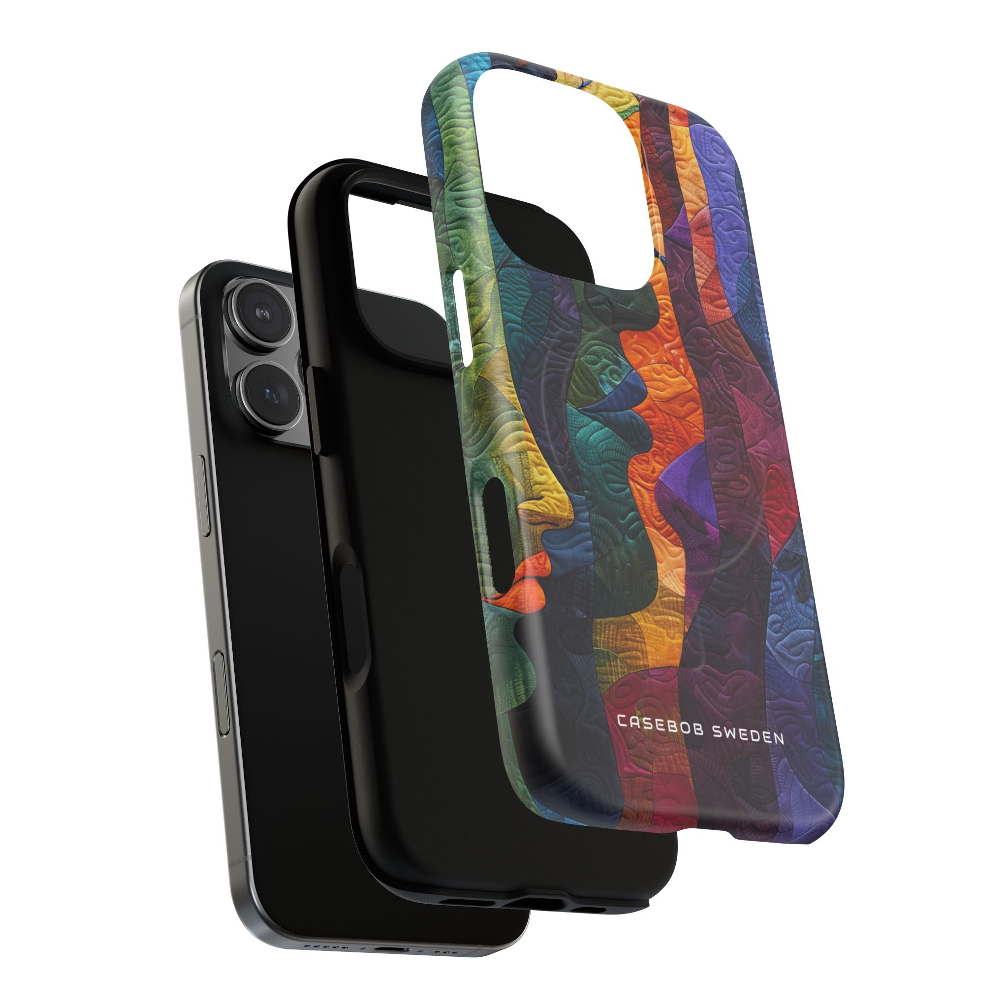 Harmonized Faces and Nature Fusion iPhone 16 | Tough+ Phone Case