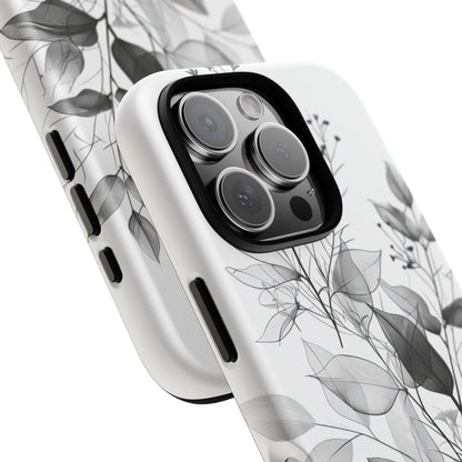 Botanical Elegance in Monochrome - for iPhone 16