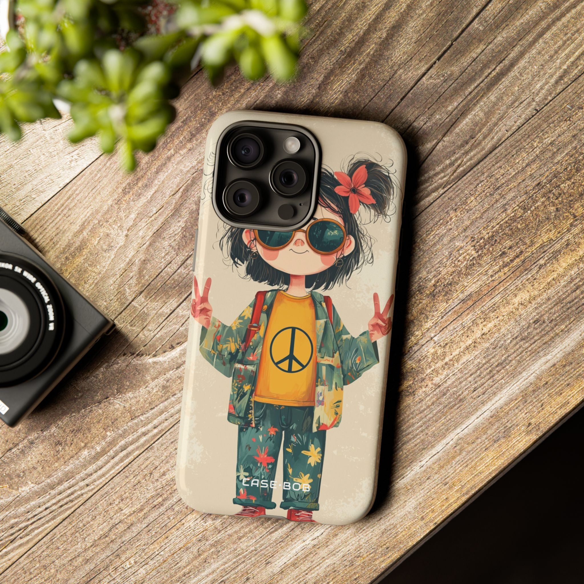 Peace Pigtails iPhone 15 Pro Max Case - Tough