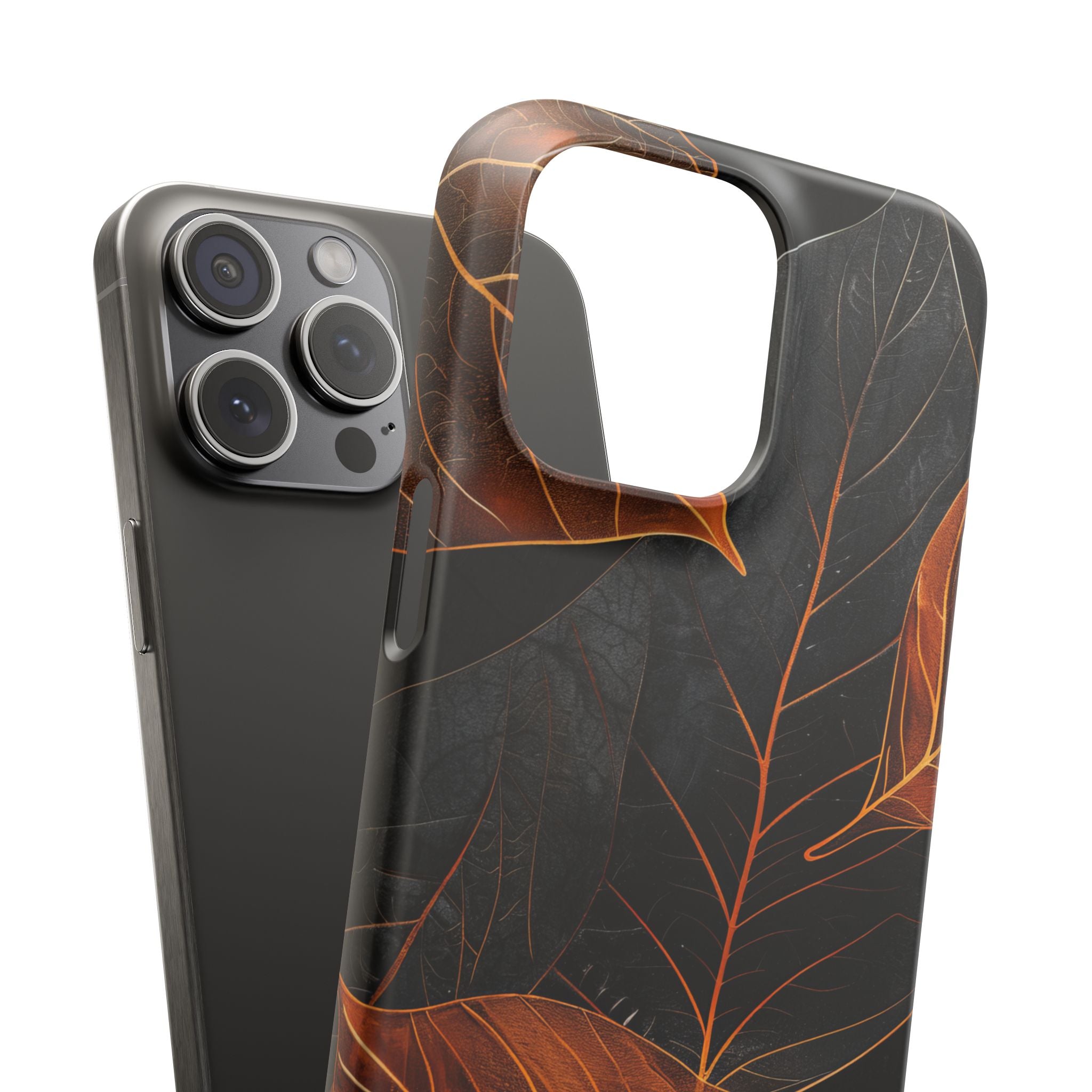 Autumn Leaf Elegance iPhone 15 - Slim Phone Case