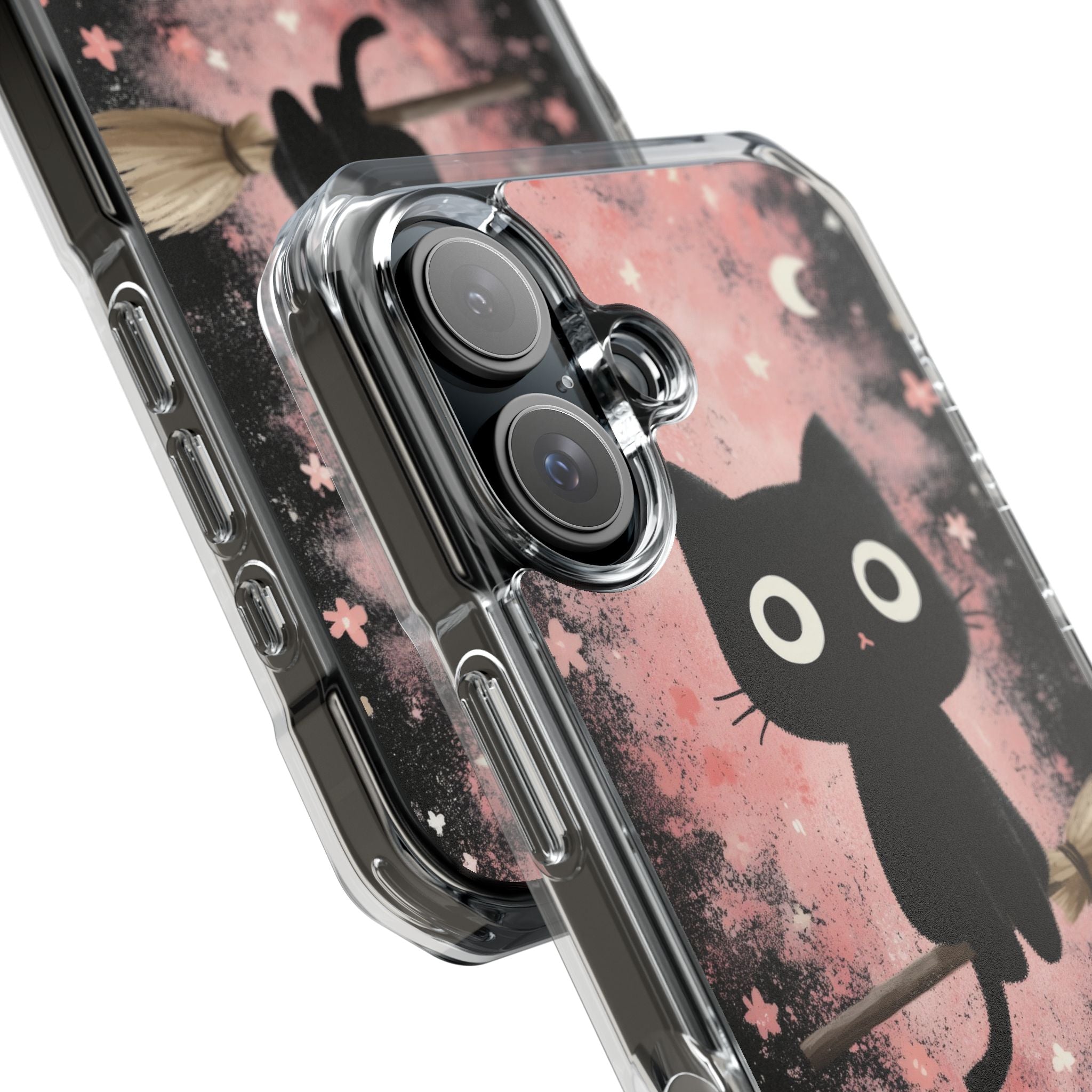 Whimsical Cat Soars iPhone Case - Impact