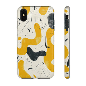 Yellow Linear Harmony - Protective Phone Case