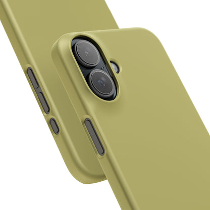 Dark Khaki iPhone 16 - Slim Phone Case