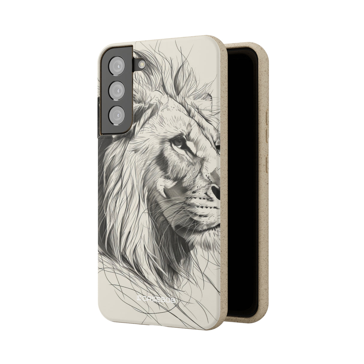 Majestic Linework Lion | Biodegradable Phone Case