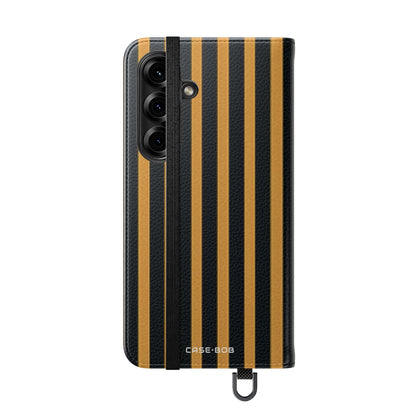 Golden Stripes - Samsung S25 Case - Wallet