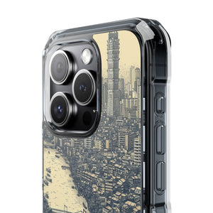 Nostalgic Metropolis - Phone Case for iPhone (Clear Impact - Magnetic)