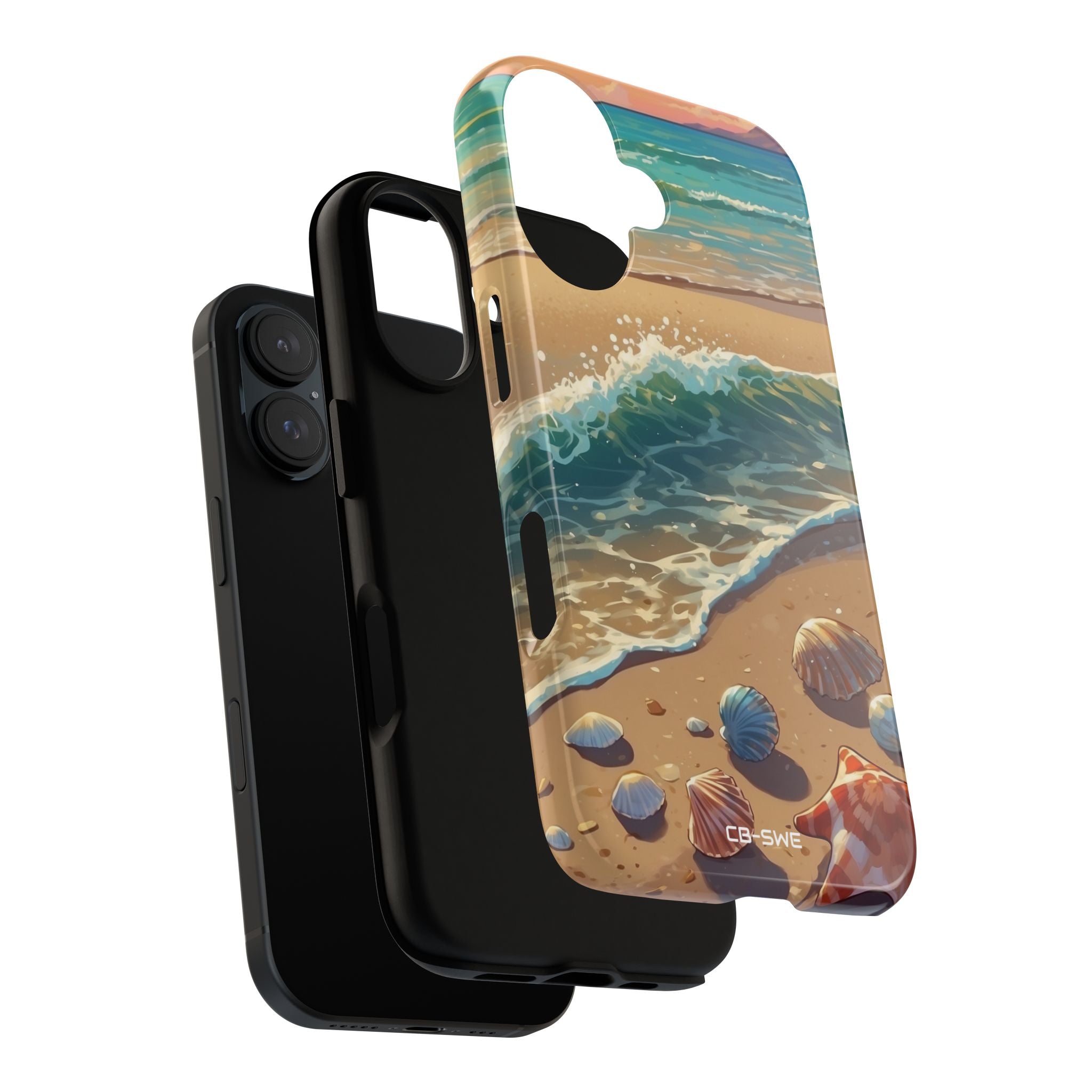 Seashells Kiss Shore - iPhone Case