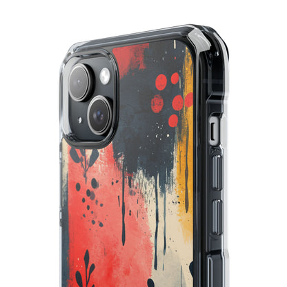 Vibrant Floral Energy iPhone 15 - Clear Impact Phone Case