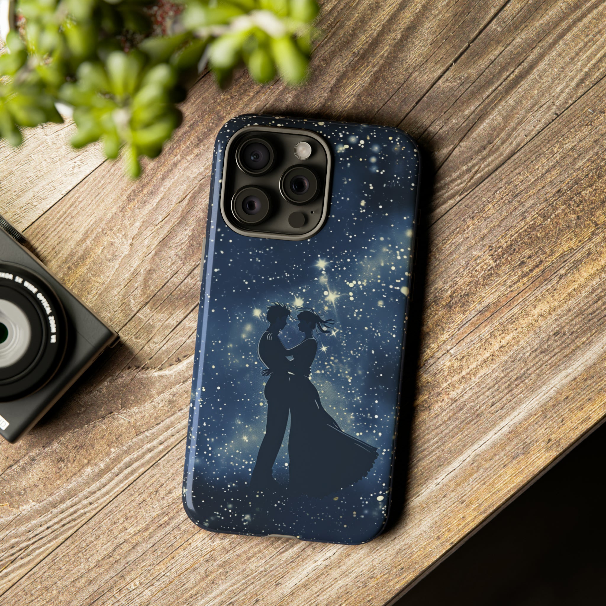 Starry Night Embrace - Protective Phone Case