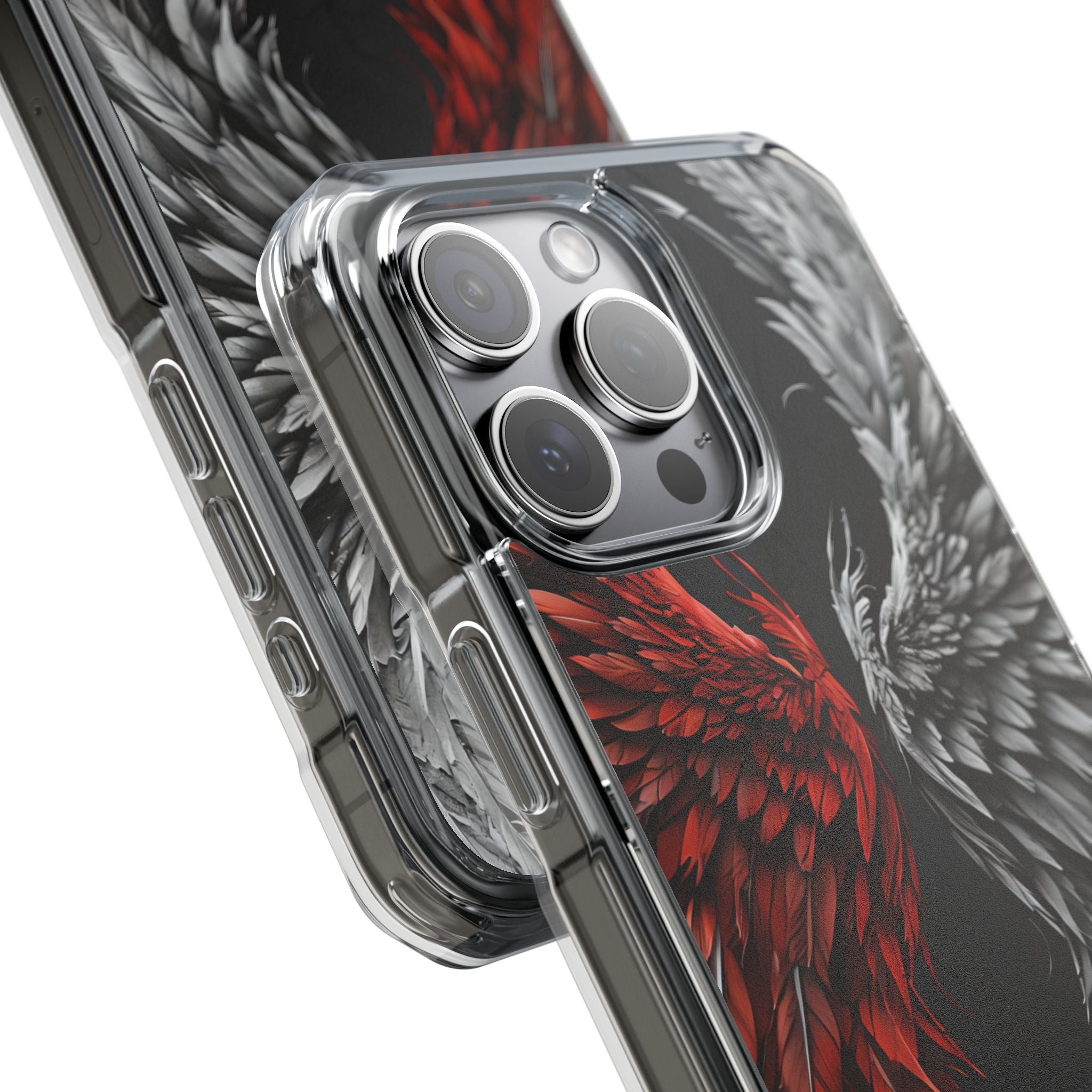 Crimson White Wings iPhone 15 Pro Max Case - Impact