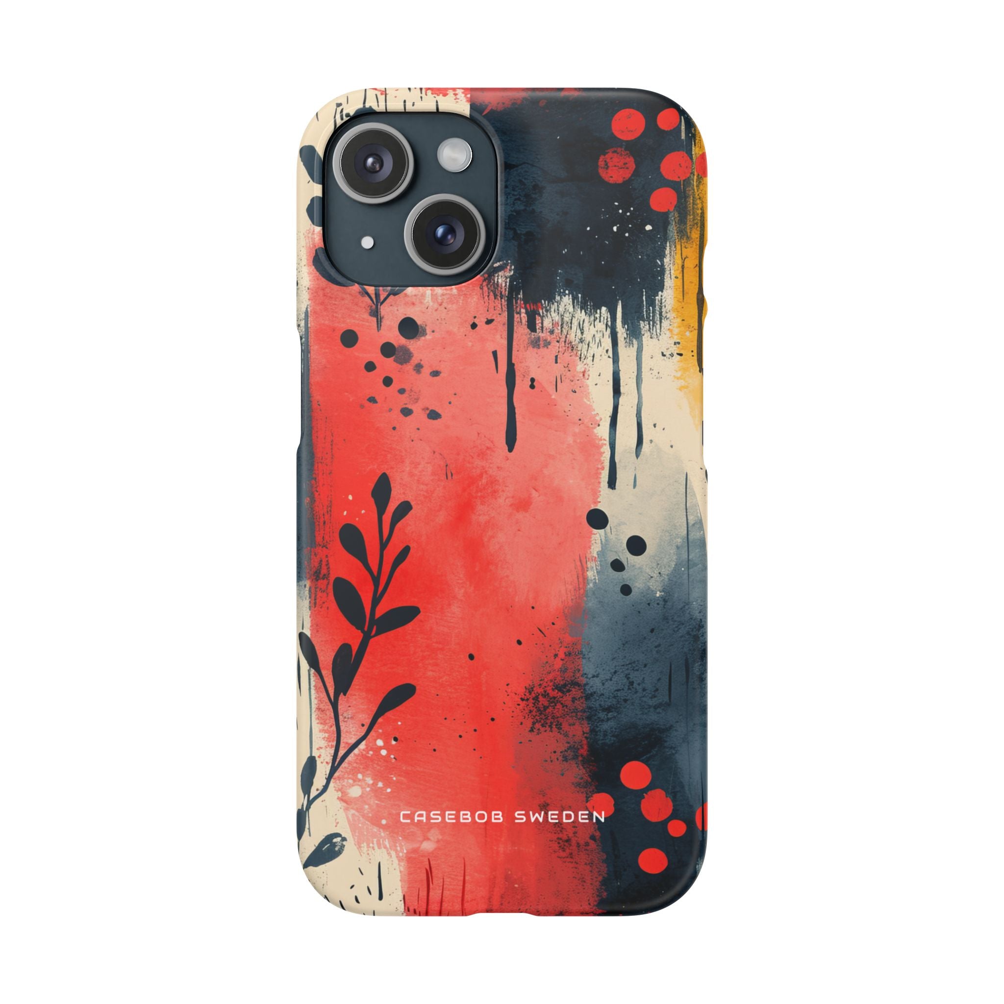 Vibrant Floral Energy iPhone 15 - Slim Phone Case