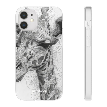 Monochrome Giraffe | Flexible Phone Case for iPhone