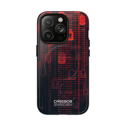 Cyber Locks Grid iPhone 14 - Tough+